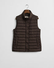 Load image into Gallery viewer, Gant Light Down Vest in Deep Brown
