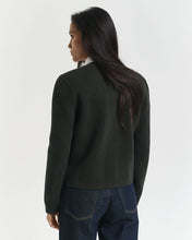 Load image into Gallery viewer, Gant Contrast Knit Jumper in Moss Green
