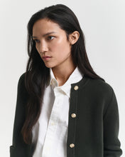 Load image into Gallery viewer, Gant Contrast Knit Jumper in Moss Green
