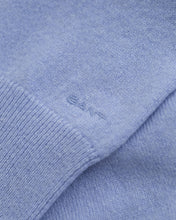 Load image into Gallery viewer, Gant Lambswool Cardigan in Clear Sky
