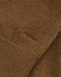 Gant Lambswool Cardigan in Cognac