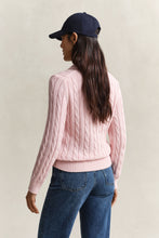 Load image into Gallery viewer, Gant Cotton Cable Knit Sweater in Refined Pink
