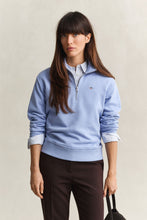 Load image into Gallery viewer, Gant Shiled Half-Zip Sweater in Misty Lavender
