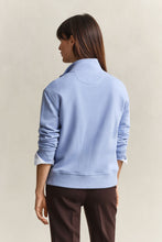 Load image into Gallery viewer, Gant Shiled Half-Zip Sweater in Misty Lavender
