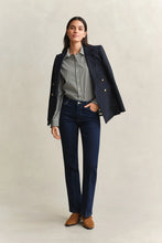 Load image into Gallery viewer, Gant Striped Classic Poplin Shirt in Mossy Green
