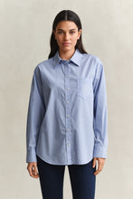Load image into Gallery viewer, Gant Striped Classic Poplin Shirt in Misty Lavender
