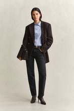 Load image into Gallery viewer, Gant Striped Yoke Detail Shirt in Misty Lavender
