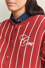 Load image into Gallery viewer, Gant Knitted Varsity Jacket in Warm Spice
