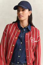 Load image into Gallery viewer, Gant Knitted Varsity Jacket in Warm Spice
