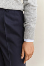 Load image into Gallery viewer, Gant Lambswool Rugger Sweater in Grey Melange
