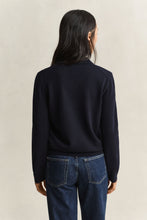 Load image into Gallery viewer, Gant Lambswool Rugger Sweater in Evening Blue
