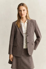 Load image into Gallery viewer, Gant Houndstooth Blazer in Faded Taupe
