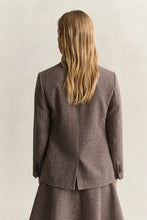 Load image into Gallery viewer, Gant Houndstooth Blazer in Faded Taupe
