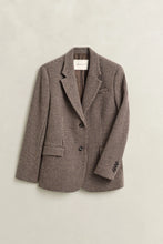 Load image into Gallery viewer, Gant Houndstooth Blazer in Faded Taupe
