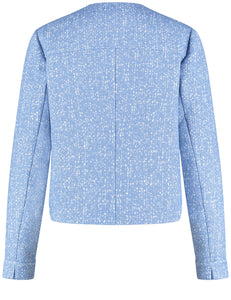 Gerry Weber Tweed Blazer Jacket in Blue