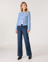 Load image into Gallery viewer, Gerry Weber Tweed Blazer Jacket in Blue
