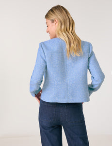 Gerry Weber Tweed Blazer Jacket in Blue