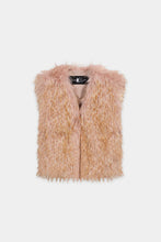 Load image into Gallery viewer, Luisa Cerano Boho Vest in Fur Look in Multi
