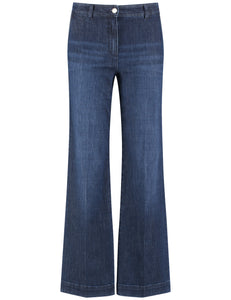 Gerry Weber Wide-Leg Jeans with Stretch in Blue