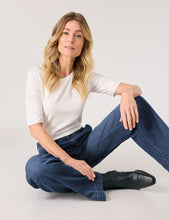 Load image into Gallery viewer, Gerry Weber Wide-Leg Jeans with Stretch in Blue
