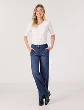 Load image into Gallery viewer, Gerry Weber Wide-Leg Jeans with Stretch in Blue
