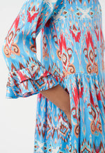 Load image into Gallery viewer, Dea Kudibal Rosanna Dress with Ruffles in Ikat Malibu
