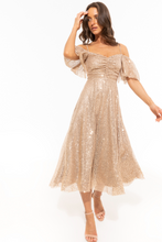 Load image into Gallery viewer, Nissa Dress Off-Shoulder Midi Dress
