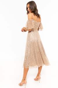 Nissa Dress Off-Shoulder Midi Dress