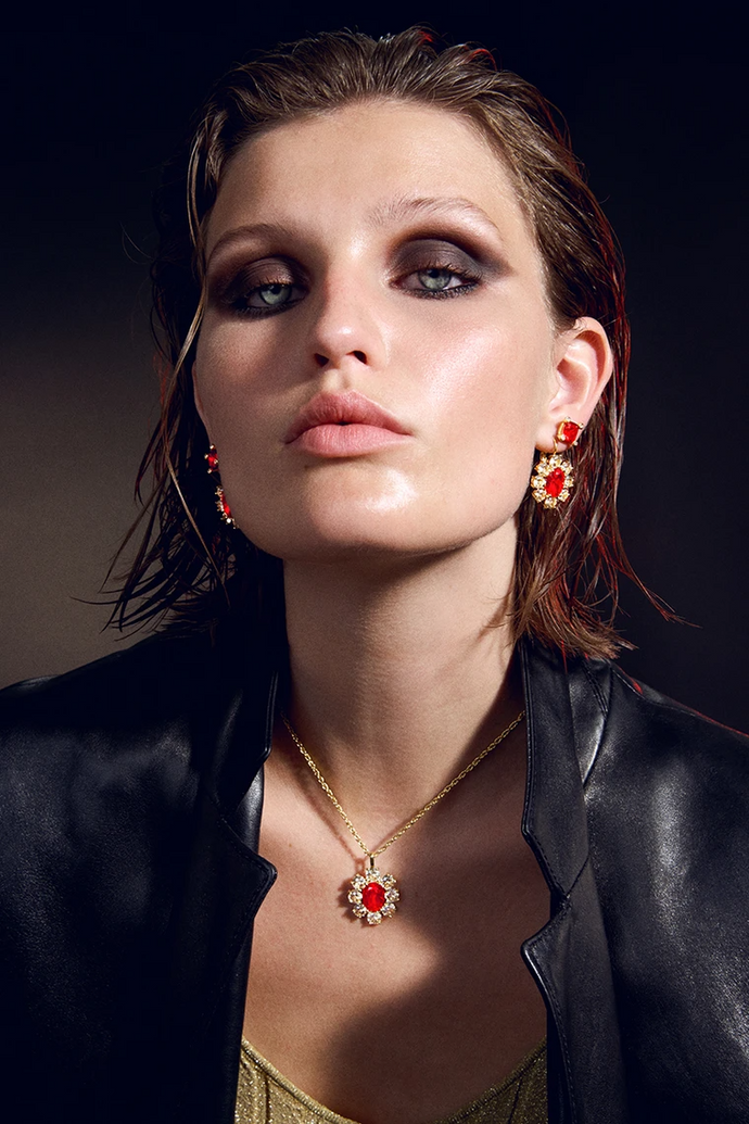 Dyrberg/Kern Valentina Earrings in Red
