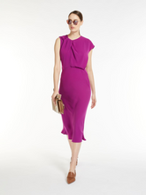 Load image into Gallery viewer, MaxMara Oscuro Draped Dress in Purple
