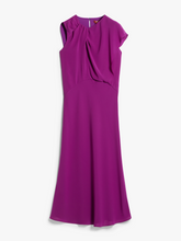 Load image into Gallery viewer, MaxMara Oscuro Draped Dress in Purple
