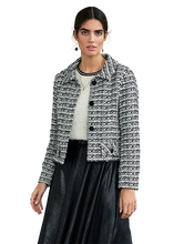 Load image into Gallery viewer, Tweed jacket in a contrasting design
