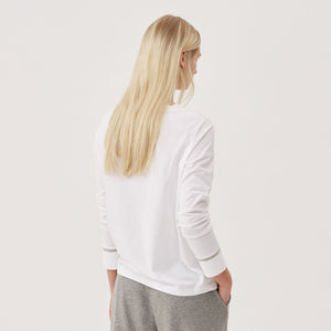 Fabiana Filippi Long-Sleeve Top in White