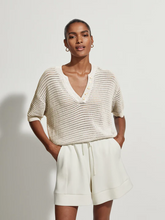 Load image into Gallery viewer, Varley Callie Knit Top in Egret
