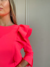 Load image into Gallery viewer, Carmen Melero Dress in Pink with Ruffles

