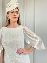 Load image into Gallery viewer, Carmen Melero Dress in Pearl with Sequins
