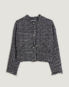 IRO Oluna Collarless Tweed Jacket