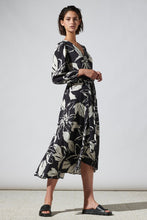 Load image into Gallery viewer, Luisa Cerano Midi Dress with Hibiscus Print
