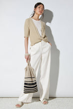 Load image into Gallery viewer, Luisa Cerano Wide-Leg Linen Blend Trousers

