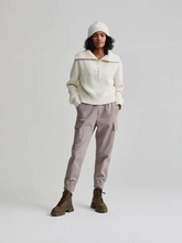 Load image into Gallery viewer, Varley Mentone Half-Zip Knit Pullover in Egret
