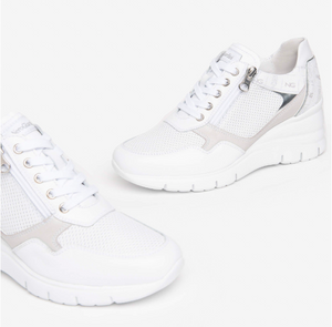 NeroGiardini Leather Sneakers in White