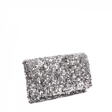 Load image into Gallery viewer, Abro Clutch with Sequins in Silver
