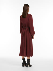 MaxMara Campo Dress in Wine