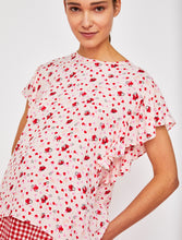 Load image into Gallery viewer, iBlues Raphael Fluid Blouse in Red
